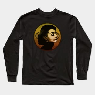 Audrey Hepburn sepia-toned Long Sleeve T-Shirt